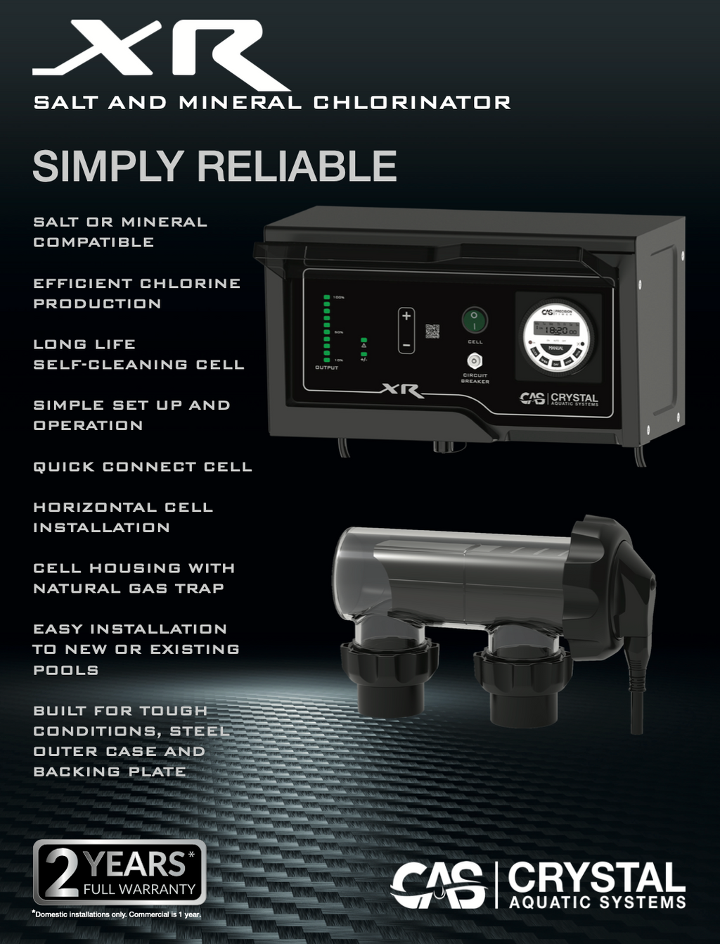 XR Salt and Mineral chlorinator product photo